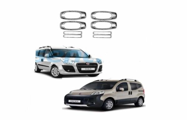 DOBLO 2 4 KAPI KOLU SET KROM 8 PARÇA 2010 2011 2012 2013 2014 2015 2016 2017 2018 2019 2020 2021 2022 2023