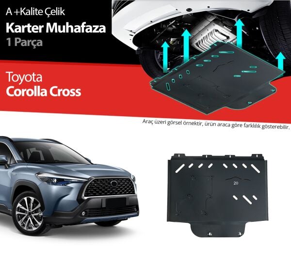 Toyota Corolla Cross Çelik Karter Muhafaza Koruma 2022 2023 2024 2025