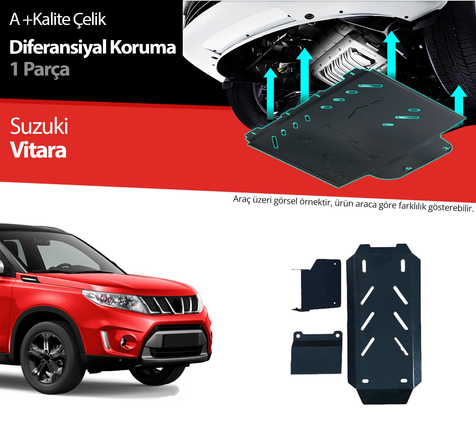 Suzuki Vitara Çelik Diferansiyel Koruma 2019 2020 2021 2022 2023 2024