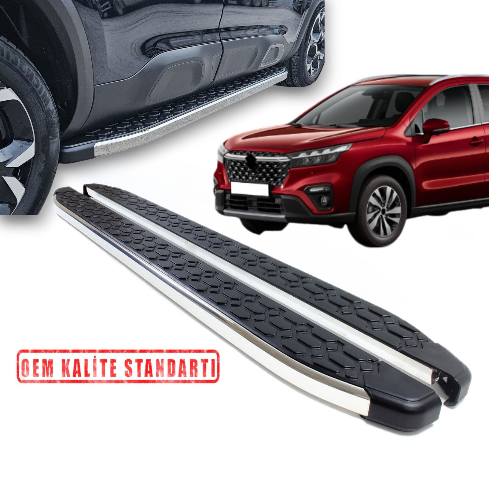 SX-4 S CROSS 2014 2015 2016 2017 2018 2019 2020 2021 ARACA ÖZEL BLACKLİNE YAN BASAMAK