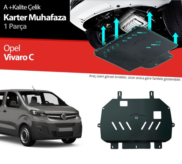 Opel Vivaro Çelik Karter Muhafaza Koruma 2019 2020 2021 2022 2023 2024