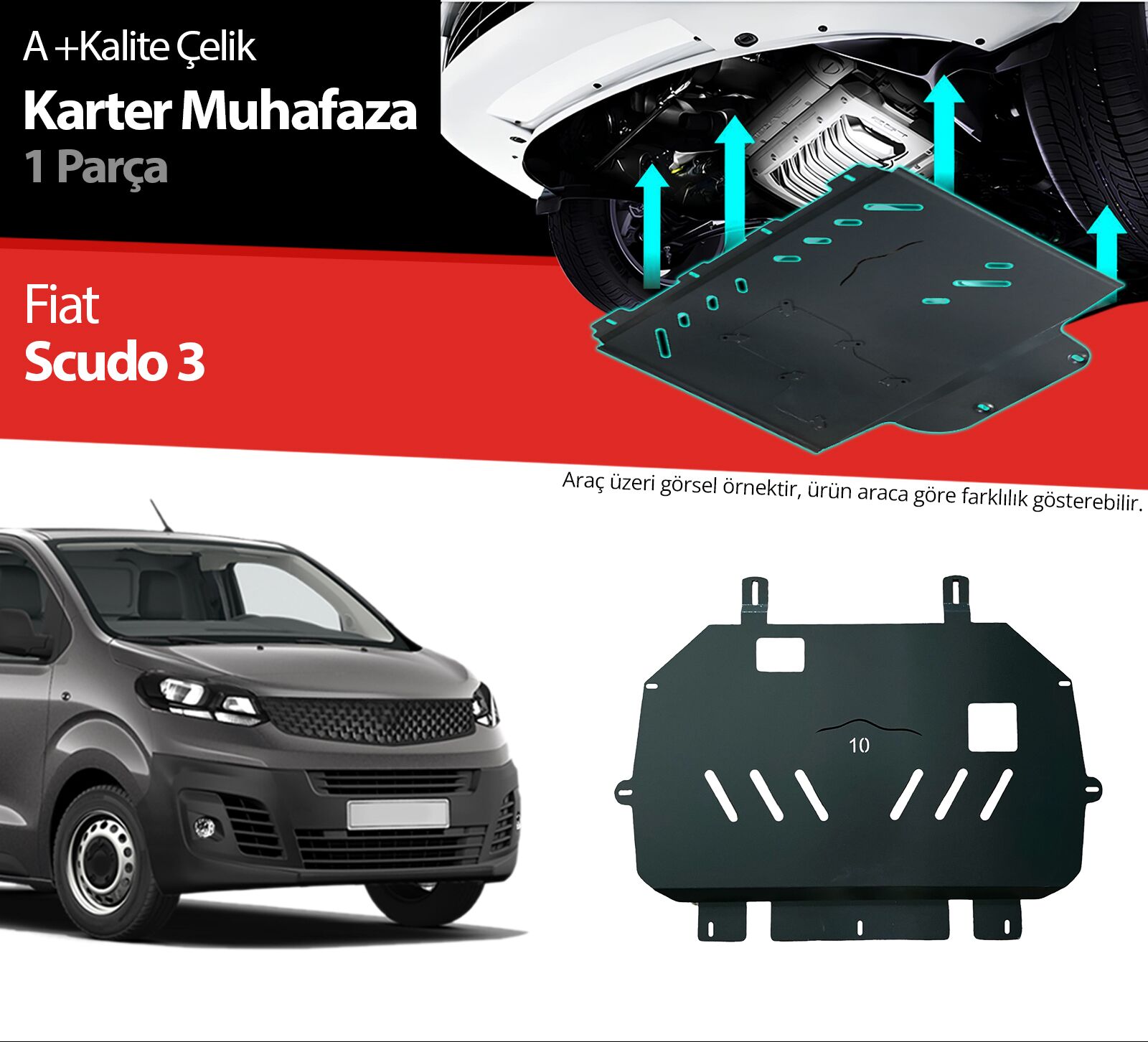 Fiat Scudo Çelik Karter Muhafaza Koruma 2020 2021 2022 2023 2024