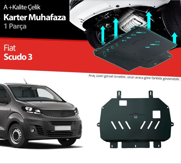 Fiat Scudo Çelik Karter Muhafaza Koruma 2020 2021 2022 2023 2024