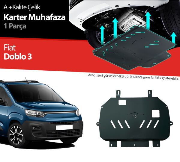 Fiat Doblo Çelik Karter Muhafaza Koruma 2023 2024 2025