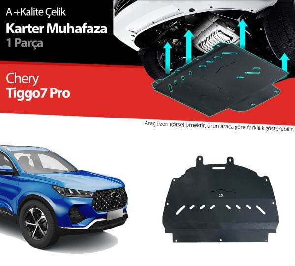 Chery Tiggo 7 Pro Çelik Karter Muhafaza Koruma 2022 2023 2024 2025