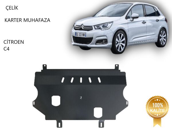 Citroen C4 Çelik Karter Muhafaza Koruma 2010 2011 2012 2013 2014 2015 2016 2017 2018 2019 2020