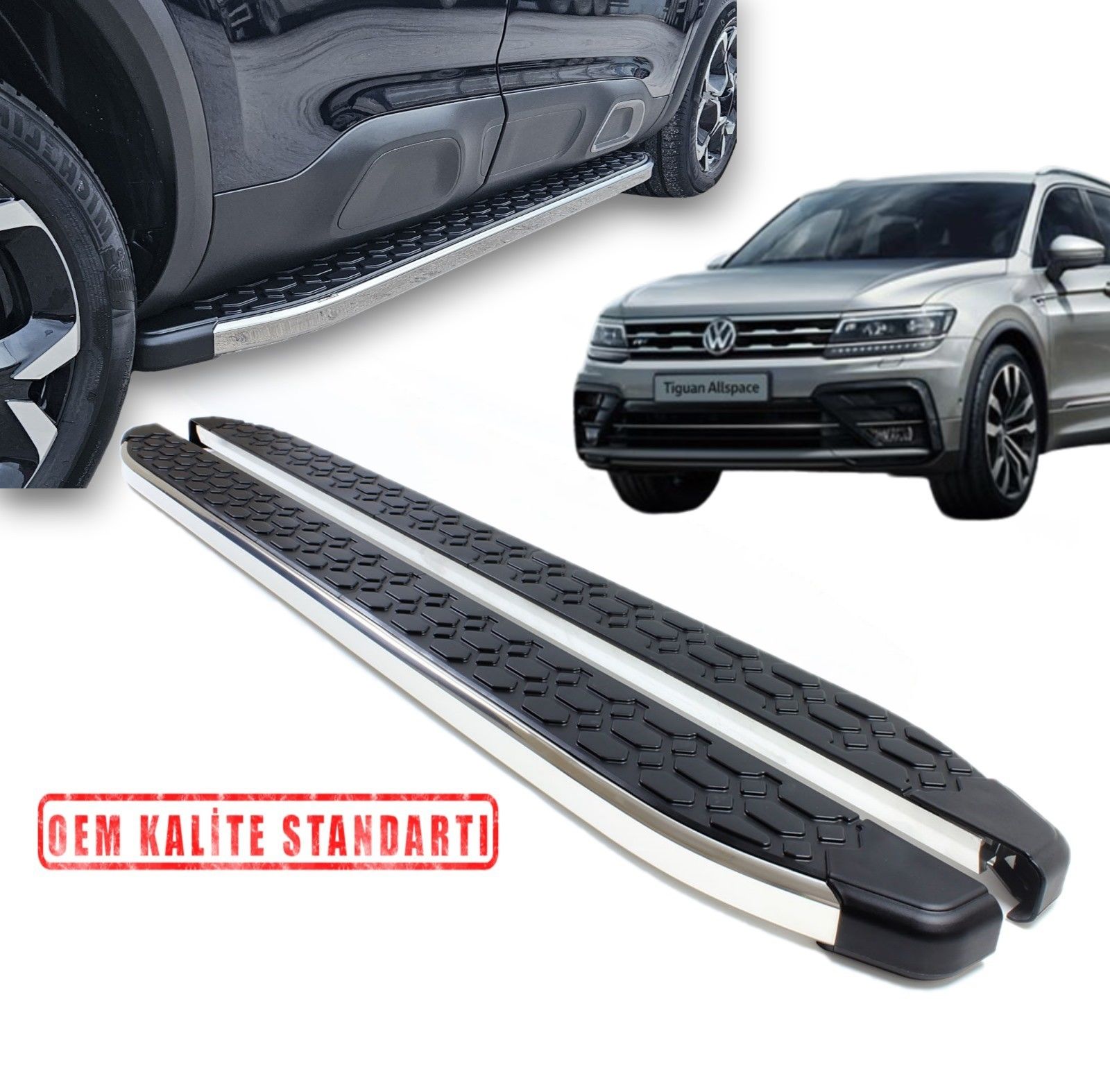 TIGUAN ALLSPACE 2016 2017 2018 2019 2020 2021 2022 2023 ARACA ÖZEL BLACKLİNE YAN BASAMAK