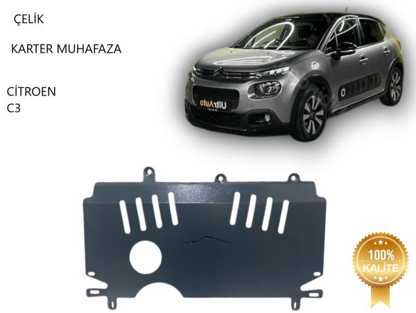 Citroen C3 Benzin Manuel Vites Çelik Karter Muhafaza Koruma 2017 2018 2019 2020 2021 2022 2023 2024