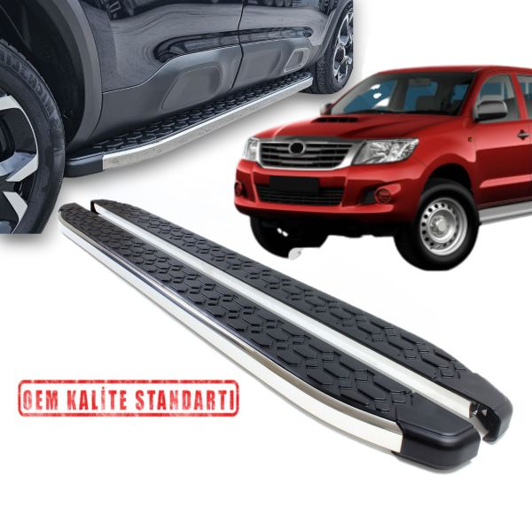 HILUX 2006 2007 2008 2009 2010 2011 2012 2013 2014 2015 ARACA ÖZEL BLACKLİNE YAN BASAMAK