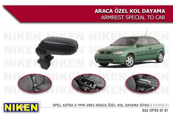 OPEL ASTRA G 1998 1999 2000 2001 2002 2003 2004 2005 2006 2007 2008 MODEL VİDASIZ KOLÇAK KOL DAYAMA