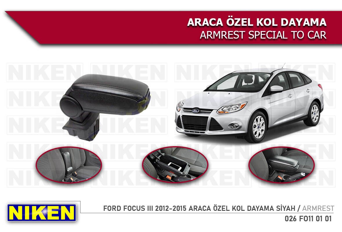 FOCUS 3 2012 2013 2014 2015 VİDASIIZ KOLÇAK KOL DAYAMA ARACA ÖZEL ( UBSİZ ) ARAÇLARA UYUMLUDUR
