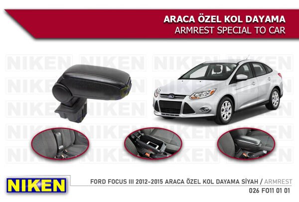 FOCUS 3 2012 2013 2014 2015 VİDASIIZ KOLÇAK KOL DAYAMA ARACA ÖZEL ( UBSİZ ) ARAÇLARA UYUMLUDUR