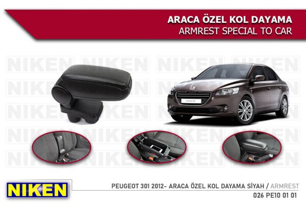 PEUGEOT PEJO 301 VİDASIZ ARACA ÖZEL KOL DAYAMA NİKEN KOLÇAK