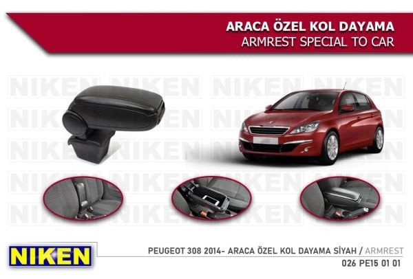 PEUGEOT PEJO 308 2014 2015 2016 2017 2018 2019 2020 MODEL  VİDASIZ KOL DAYAMA KOLÇAK