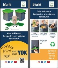 İz Yaşam Bokashi Organik Kepekli Kompost Set 18 Litre, 2 Bölümlü, Koku ve Sinek Oluşturmaz- 18sgb