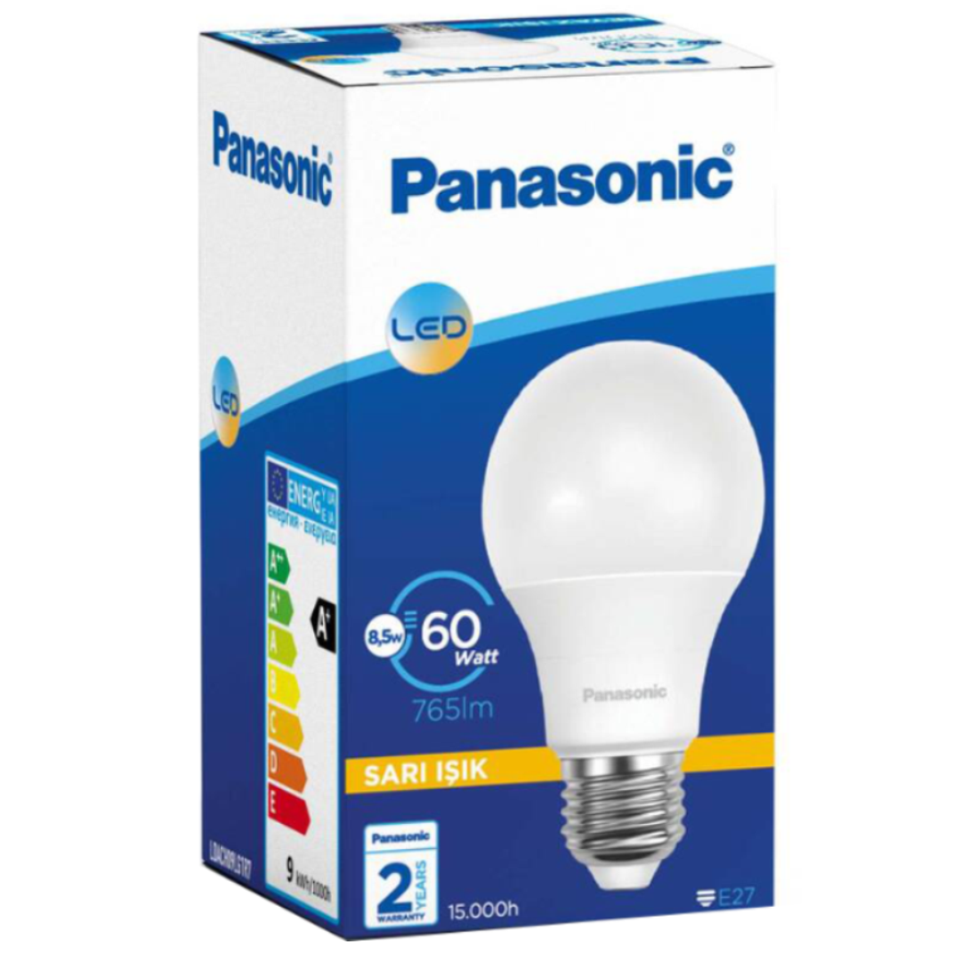 PANASONIC 8,5W Led Ampul Sarı Işık E27 Duy