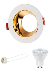 CATA Jaguar Yuvarlak Beyaz-Rose Spot Takım CT-5048