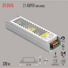 CATA 27 Amper Şerit Led Trafosu 320W CT-2575