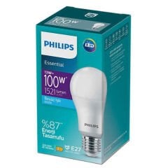 PHILIPS 13W-100W Led Ampul E27 Duy 1450 Lümen Beyaz Işık