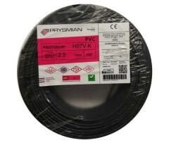 PRYSMİAN 2,5mm Siyah NYA Kablo 100 Metre