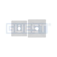 GWEST 19X19MM Yapışkan Kroşe 100 Adet Beyaz