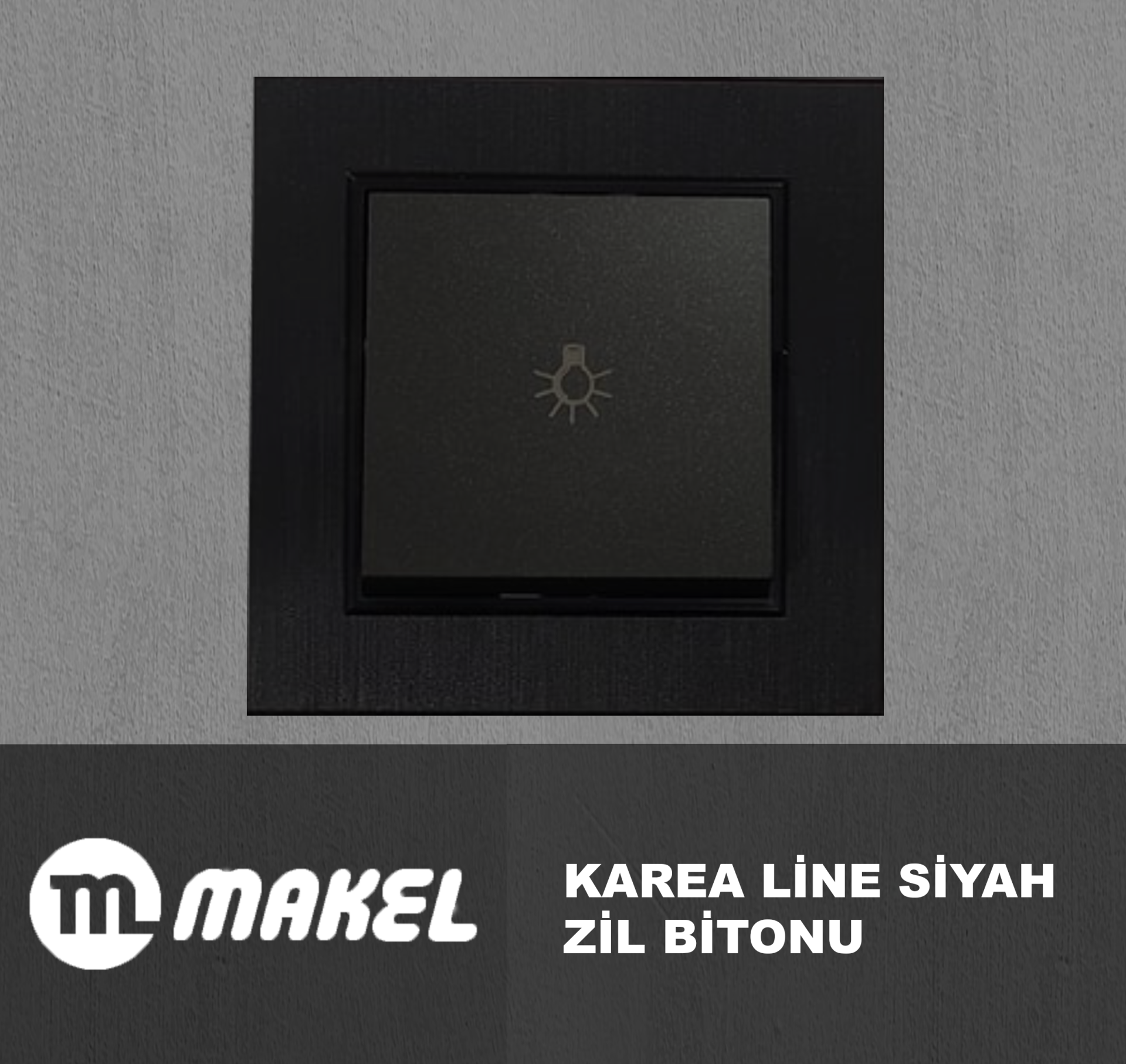 MAKEL Karea Line Light (Zil Bitonu) Siyah Çerçeve Dahil