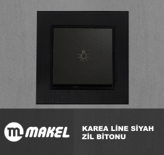 MAKEL Karea Line Light (Zil Bitonu) Siyah Çerçeve Dahil