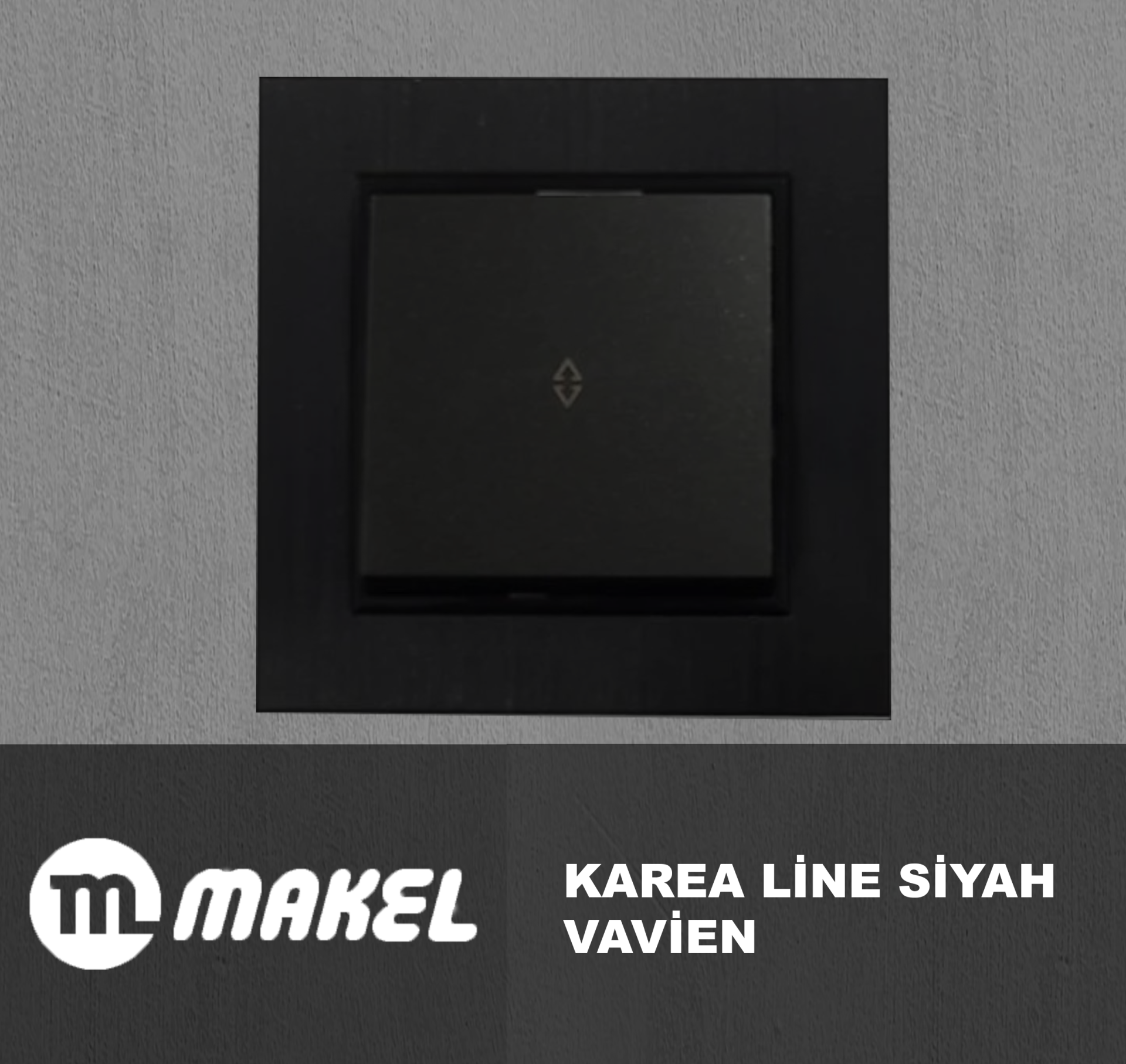 MAKEL Karea Line Vavien Siyah Çerçeve Dahil