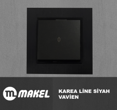 MAKEL Karea Line Vavien Siyah Çerçeve Dahil