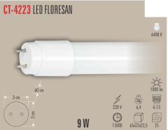 CATA 9W LED Floresan Ampul Beyaz Işık 25 Adet Koli CT-4223
