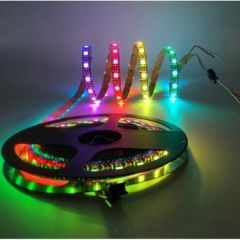 CATA RGB Şerit Led 5 Metre Silikonsuz CT-4545