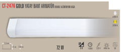 CATA 72W Yatay Bant Armatür 120 Cm Beyaz Işık 30 Adet Koli CT-2476