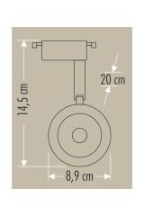 CATA 30 Watt Dekoratif Beyaz Işık Babil Ray Armatür Beyaz Kasa CT-5333