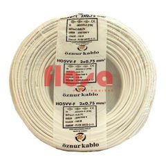 Öznur Kablo 2x0,75 mm 100 Metre TTR Enerji Kablosu