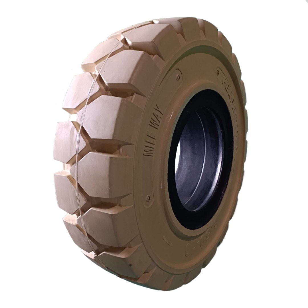 MILE WAY  28x9-15 / SEGMANLI / BEYAZ DOLGU FORKLİFT LASTİĞİ