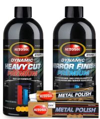 Autosol Ağır ve Hare Giderici, Metal Parlatıcı 75 ml, Üçü Bir Ara