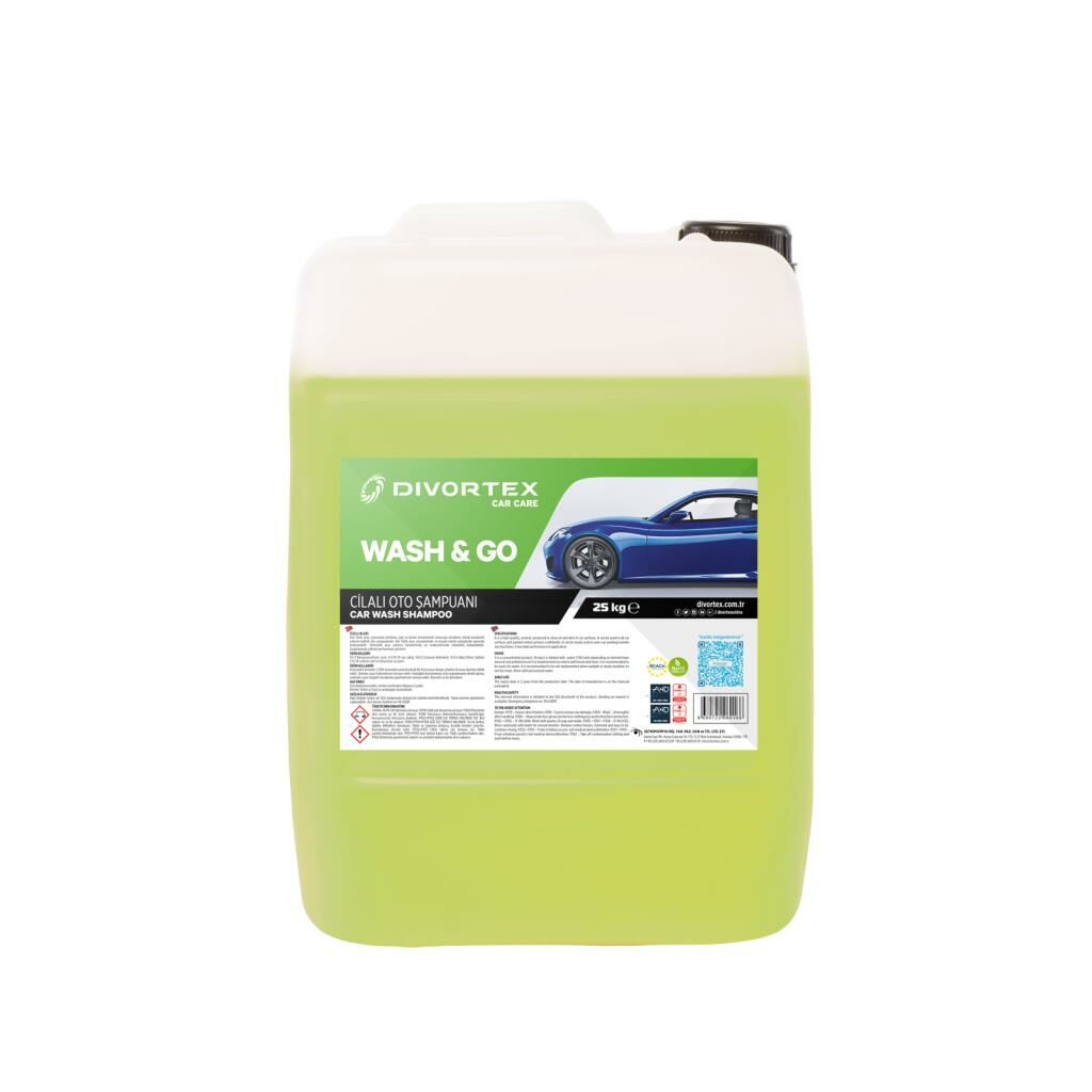 Divortex Wash & Go Oto Şampuanı 25 Kg.