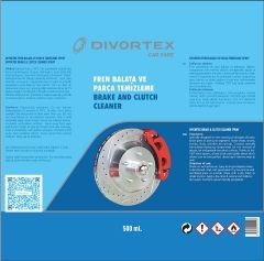 Divortex Fren Balata Temizleme Spreyi 500 ml. x 24 Adet.