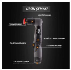 Spta 12V Sarjli Nano Orbital Polisaj Makinesi (Yeni)