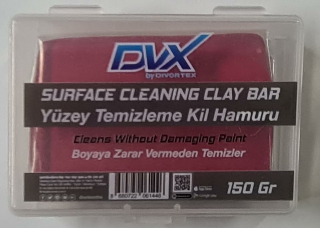 Dvx Yüzey Temizleme Kil Hamuru Kırmızı - Clay Bar 150 gr.