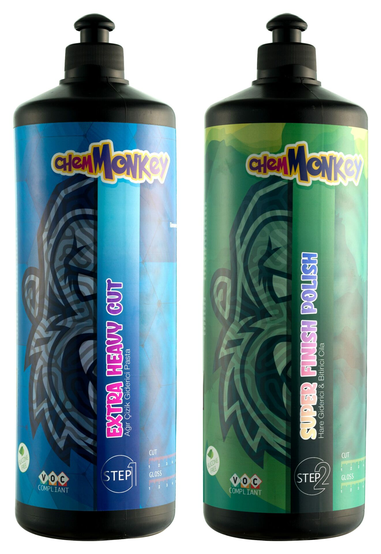 ChemMonkey Ağır Çizik Giderici ve Süper Bitirici Cila 1 L