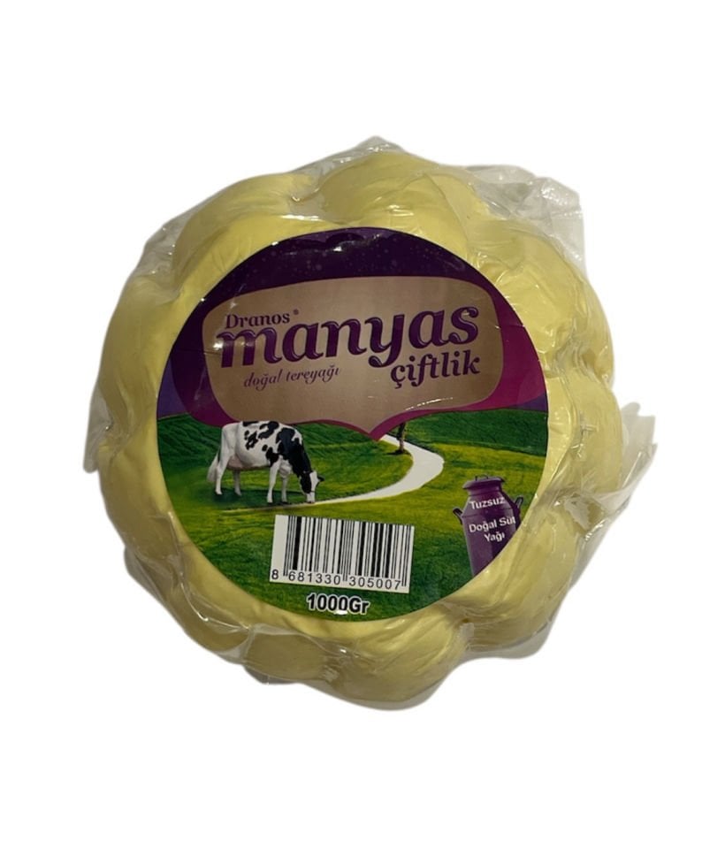 Manyas Çiftlik Halis Tereyağı 1000g | %100 Katkısız Doğal Tereyağı