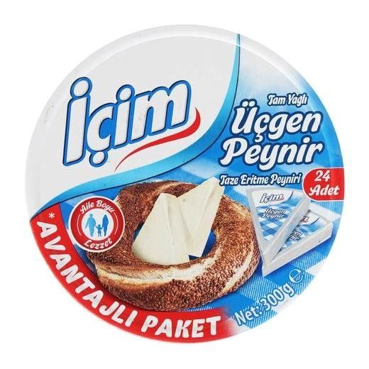 İçim Üçgen Peynir Y.Yağlı 300 Gr Koli (9 Adet)