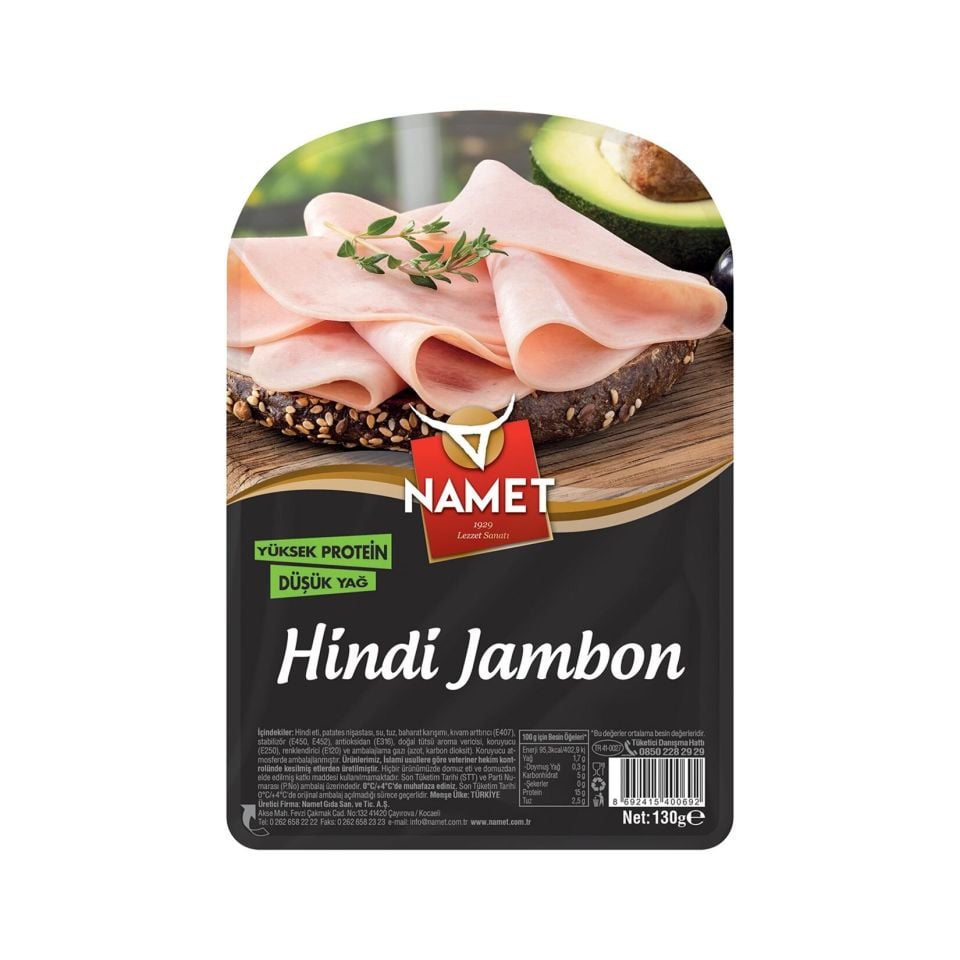 Namet Hindi Jambon 130 Gr Adet