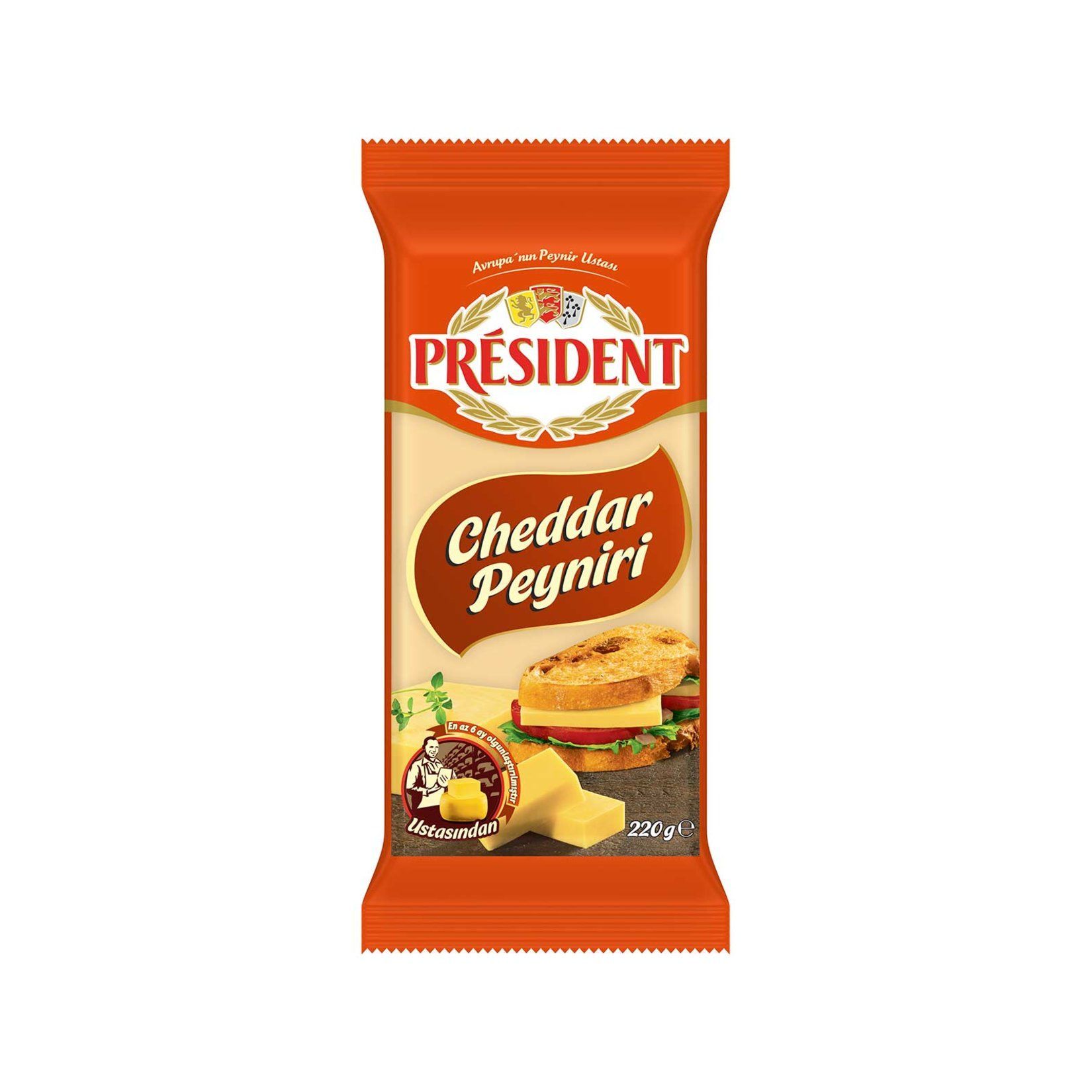 President Cheddar 220 Gr