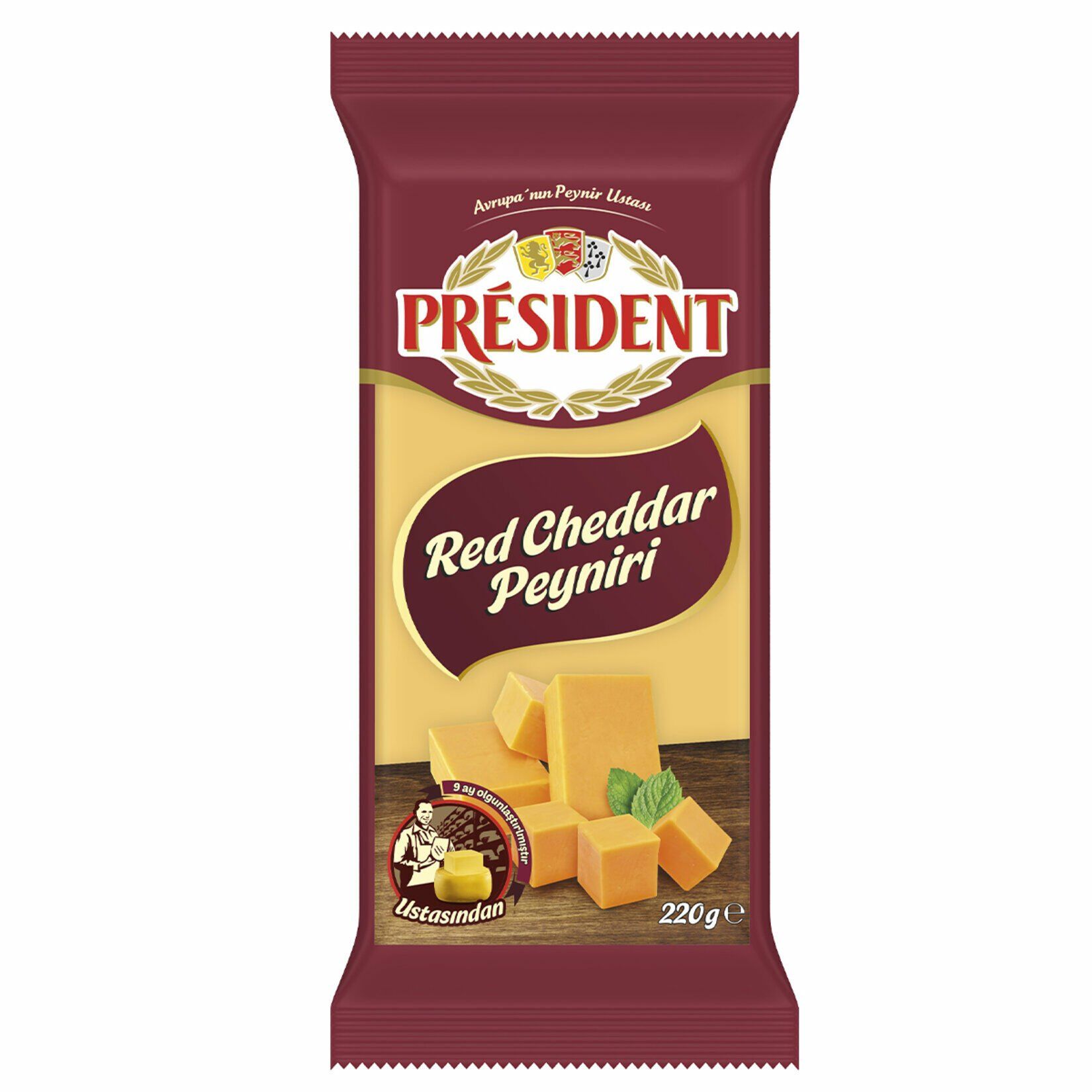 President Red Cheddar 220 Gr