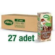 Sütaş Şeker İlavesiz Çikolatalı Süt 180 Ml x  27 Adet
