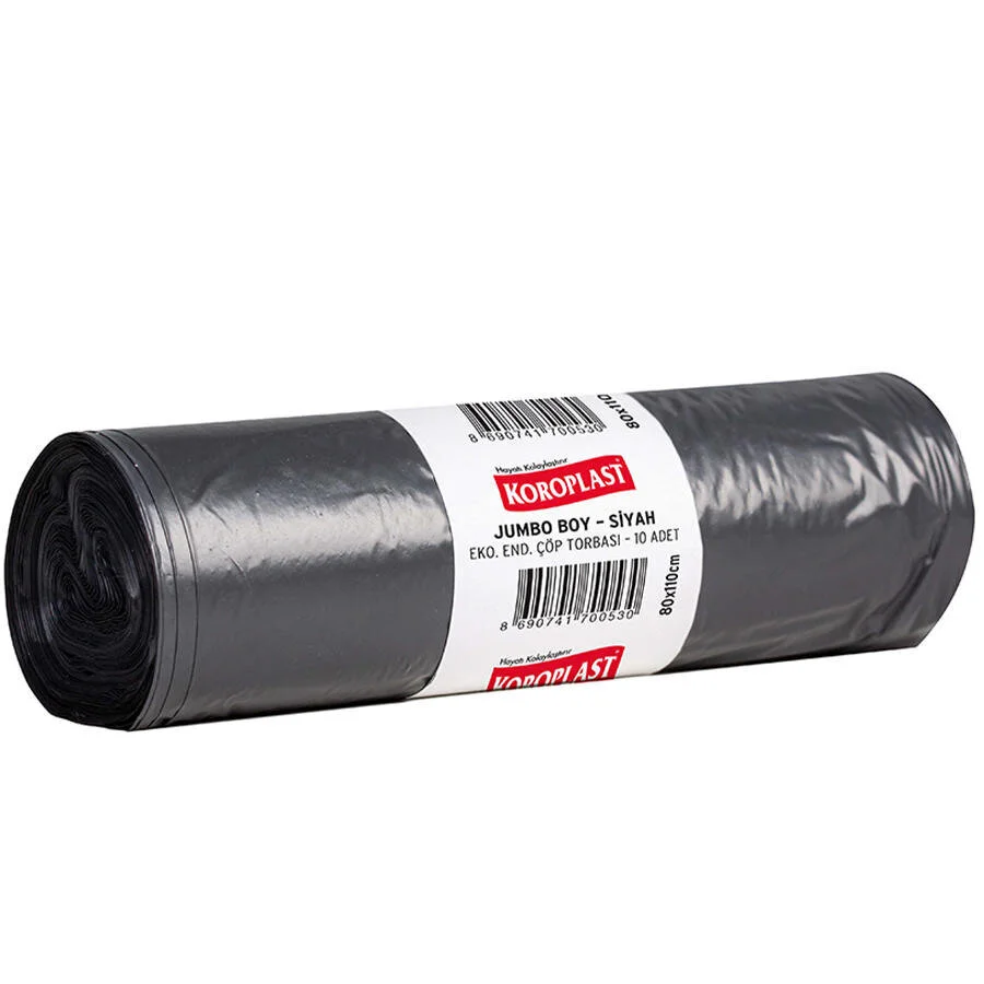 Koroplast Endüstriyel Jumbo Siyah Çöp Torbası