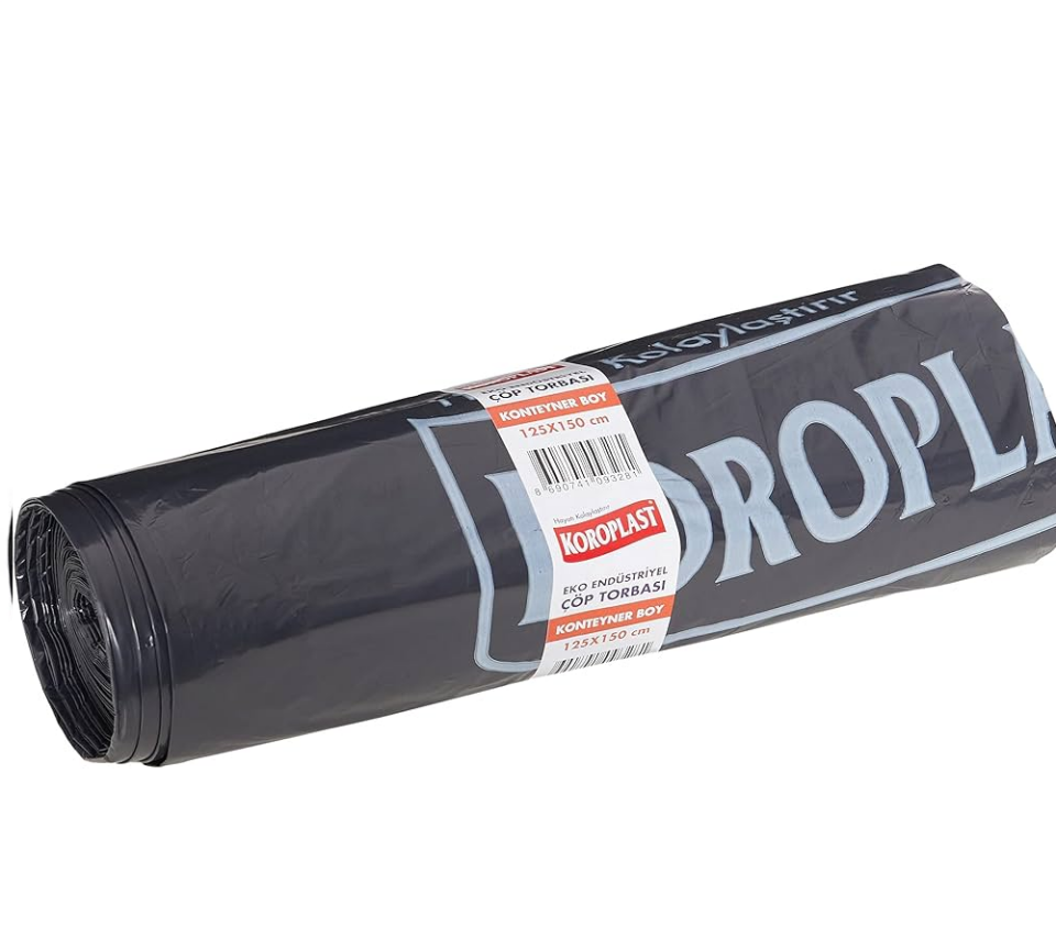 Koroplast Endüstriyel Konteyner Siyah Çöp Torbası