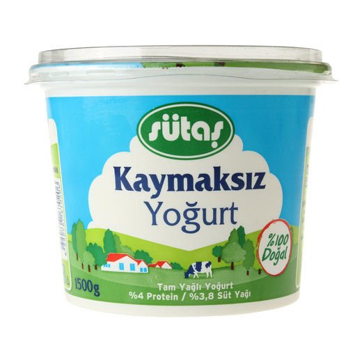 Sütaş Kaymaksız Yoğurt 1500 Gr